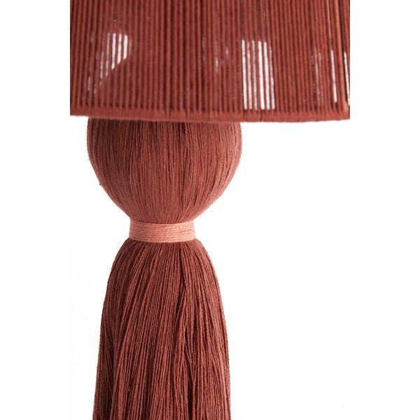 Настолна лампа в тухлен цвят с текстилен абажур (височина 58 cm) Espino – Light & Living-image-3