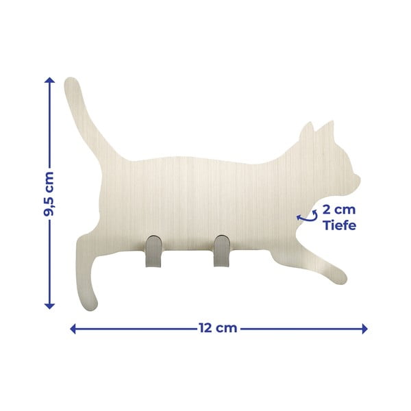 Самозадържащи се куки от неръждаема стомана в комплект от 2 Cat - Maximex-image-2