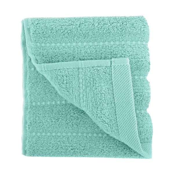 Zelený ručník z česané bavlny Pierre, 30 x 50 cm