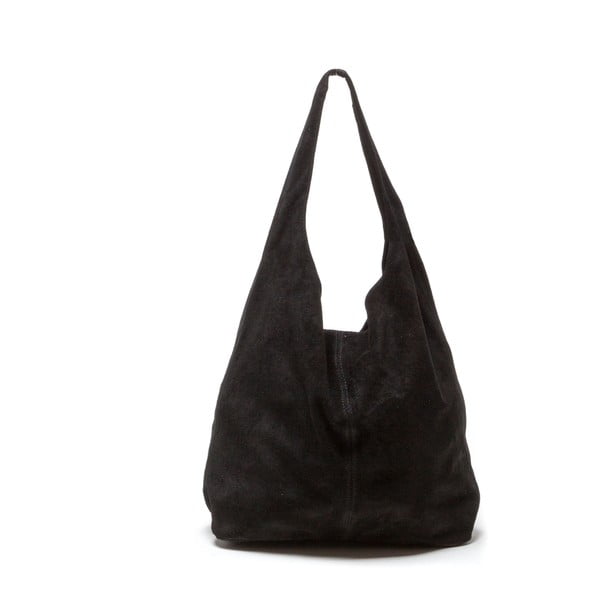 Черна кожена чанта Perlita - Roberta M