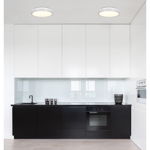 Бяла LED светлина за таван ø 34 cm Texas - Candellux Lighting-image-1