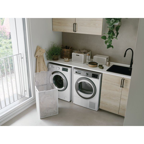 Кремав кош за пране от рециклирана пластмаса 60 l Kaya – Curver-image-2