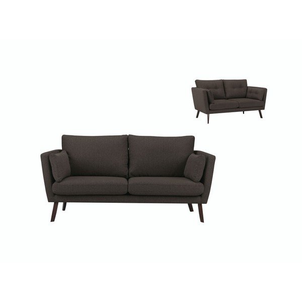 Hnědá 3místná pohovka Mazzini Sofas Elena-image-2