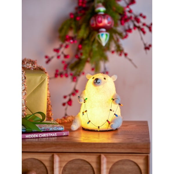 Бяла светлинна декорация Wally – Bloomingville-image-1