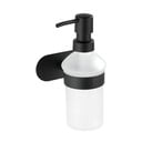 Стенен дозатор за сапун с матово черен държач от неръждаема стомана Turbo-Loc® Orea - Wenko