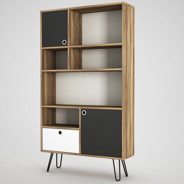 Библиотека в декор от орех Karamel - Tera Home-image-1