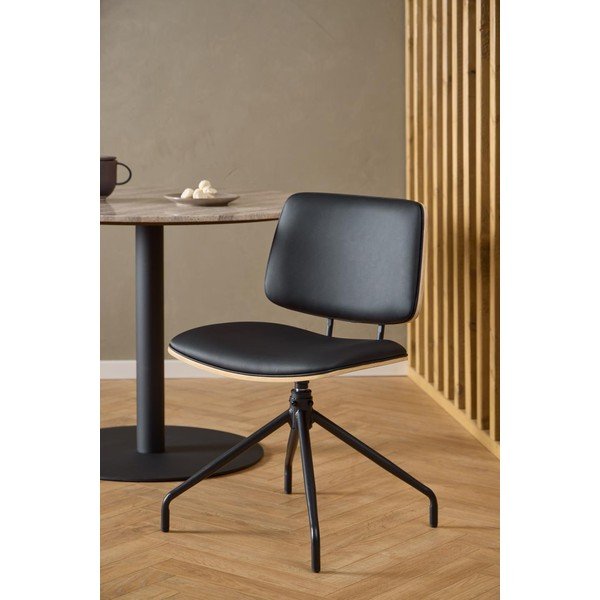 Черен трапезен стол Owen – Actona-image-3