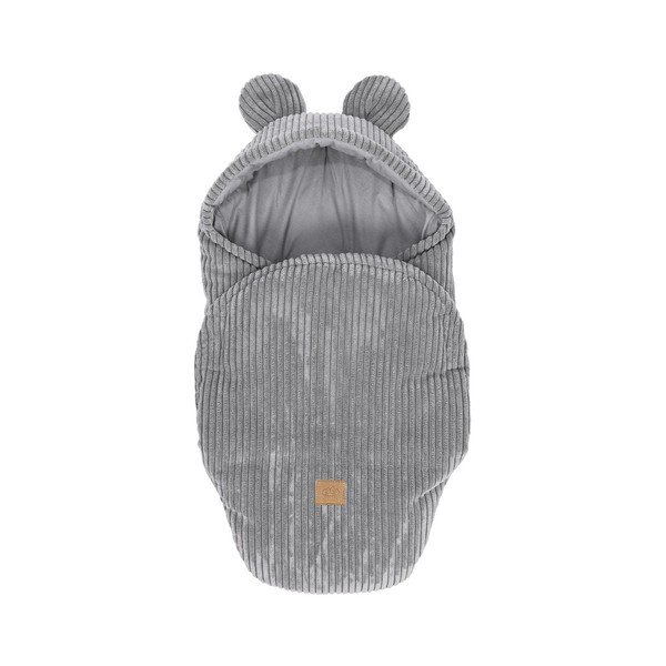 Сиво бебешко одеяло от рипсено кадифе 45x80 cm – Meowbaby