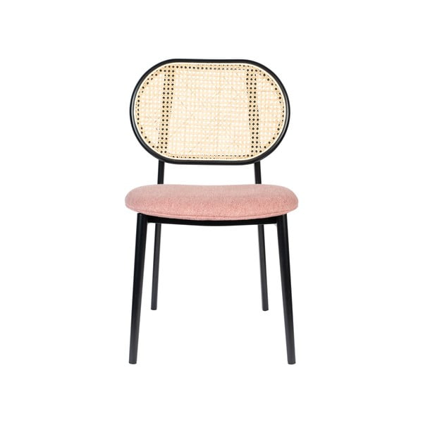 Черен/светлорозов трапезен стол Spike - Zuiver-image-2