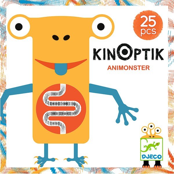 Магнитен пъзел с оптична илюзия Animonster - Djeco-image-1