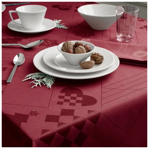 Покривка за маса с коледен мотив от дамаск 150x220 cm Natale – Rosendahl-image-2