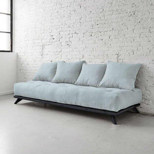 Pohovka Senza Black/Sky Blue