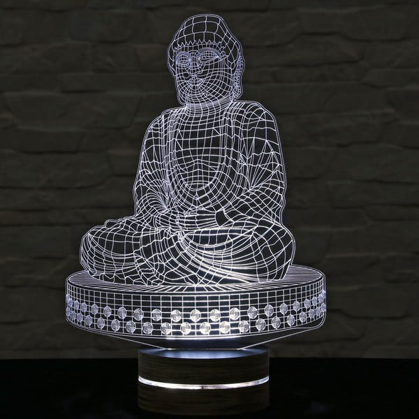 3D stolní lampa Budha