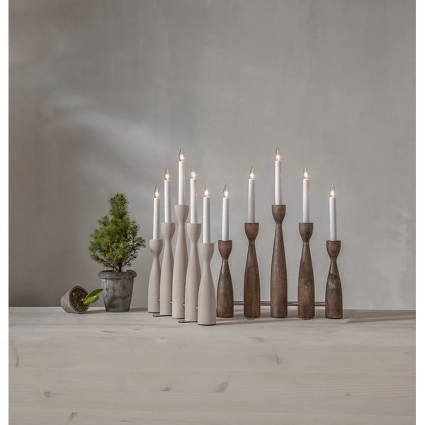 Коледна светлинна украса за контакт в тъмно естествен цвят Midja 2.0 – Star Trading-image-3