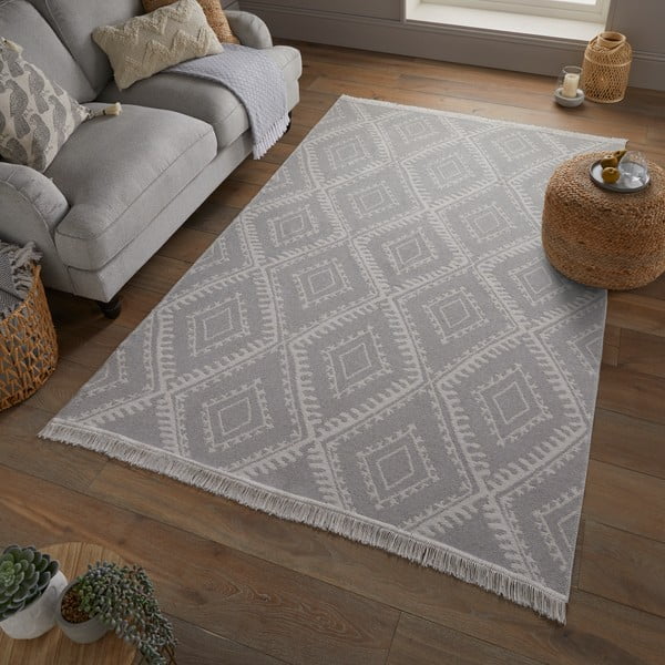 Сив килим 120x170 cm Deuce Alix - Flair Rugs-image-1