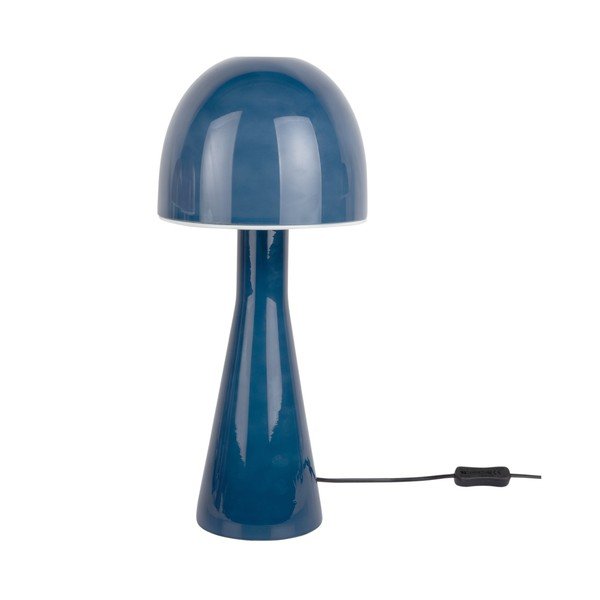 Тъмносиня настолна лампа със стъклен абажур (височина 45 cm) Bombin – Leitmotiv
