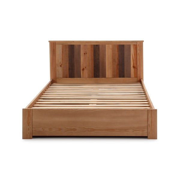 Двойно легло с решетка 140x190 cm в естествен цвят Maude - Marckeric-image-2