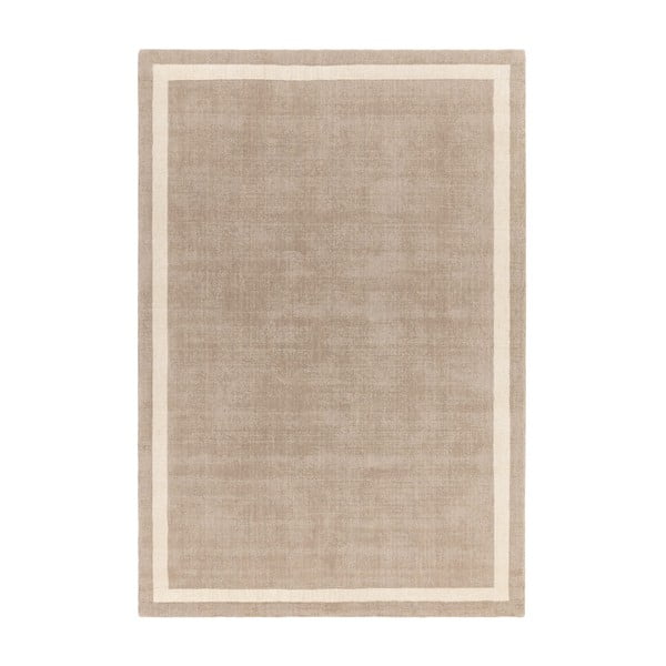 Бежов ръчно изработен вълнен килим 120x170 cm Albi – Asiatic Carpets