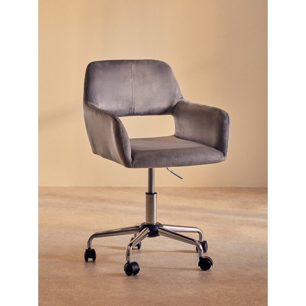 Сив тапициран офис стол Brent – Premier Housewares-image-4