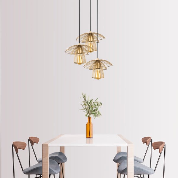 Висяща лампа в златист цвят, височина 117 cm Root - Squid Lighting-image-2