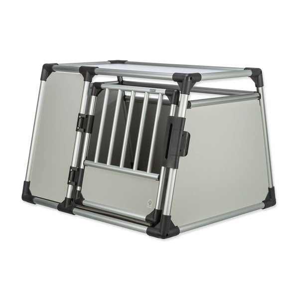 Транспортна клетка за животни в сребрист цвят 65x93 cm Trixie L – Plaček Pet Products