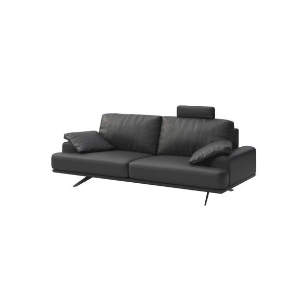 Тъмносив кожен диван 220 cm Prado - MESONICA-image-2