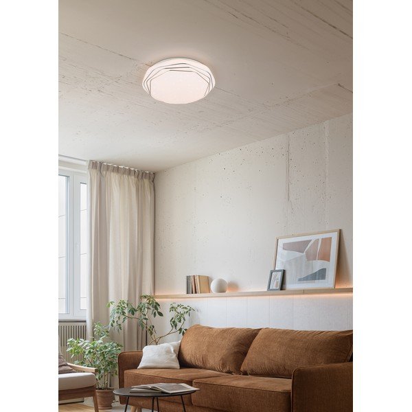 Бяло LED осветително тяло за таван ø 38 cm Dizzy – Reality-image-1