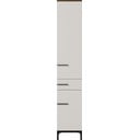 Висок шкаф за баня в сиво и бежово от орех 34x190 cm Yonkers - Germania