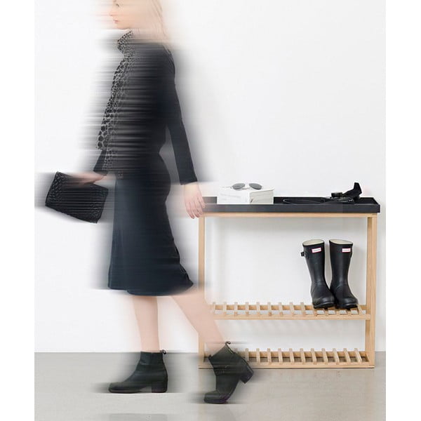 Стелаж за обувки/маса за съхранение с бял плот за съхранение Hello - Wireworks-image-3