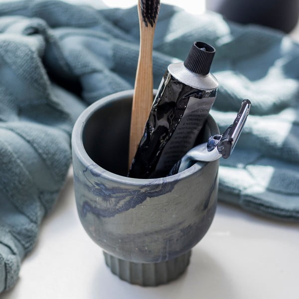 Зелена каменна чаша за четки за зъби Attitude - Mette Ditmer Denmark-image-1