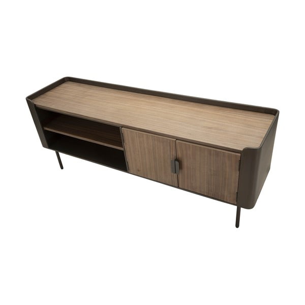 Кафява маса за телевизор от масивна ела 150x58 cm Toronto – Mauro Ferretti-image-4