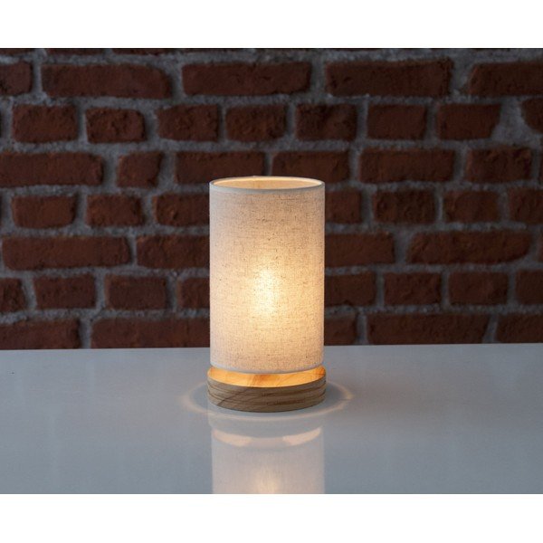 Stolní lampa s dřevěnou základnou Home Lola-image-1