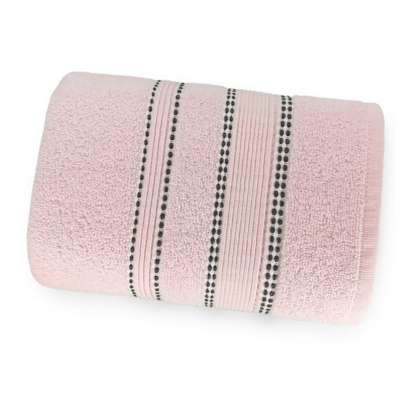 Прахово розова кърпа от 100% памук Marie Lou Remix, 90 x 50 cm - MARIE LOU