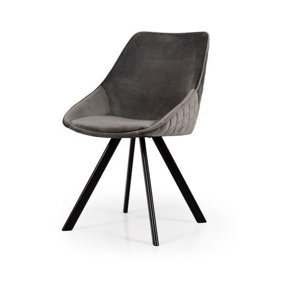 Столове за хранене от сиво кадифе в комплект от 2 броя Ritz - Tenzo-image-1