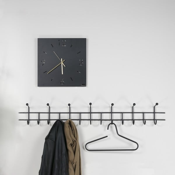 Черна метална стенна закачалка 119 cm Barato – Spinder Design-image-3