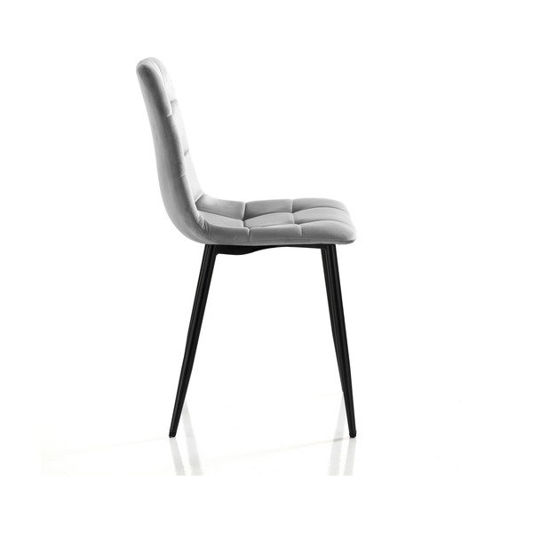 Сиви кадифени трапезни столове в комплект от 2 броя Faffy - Tomasucci-image-1