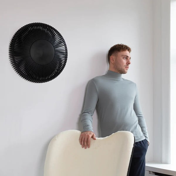 Черна дъбова лампа за таван с дървен абажур ø 35 cm Clava Up - UMAGE-image-1