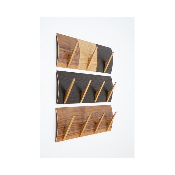 Nástěnný věšák z masivního dřeva Woodman Rack Naki Black Oak Large-image-3