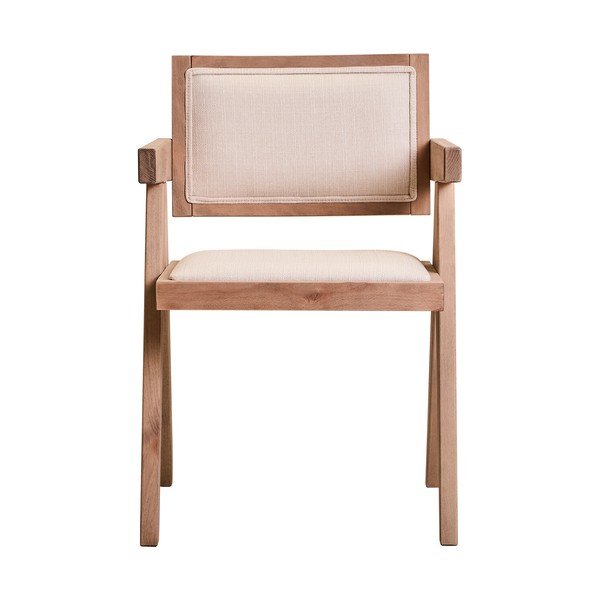 Тапициран трапезен стол в естествен цвят Cebu – Premier Housewares-image-2