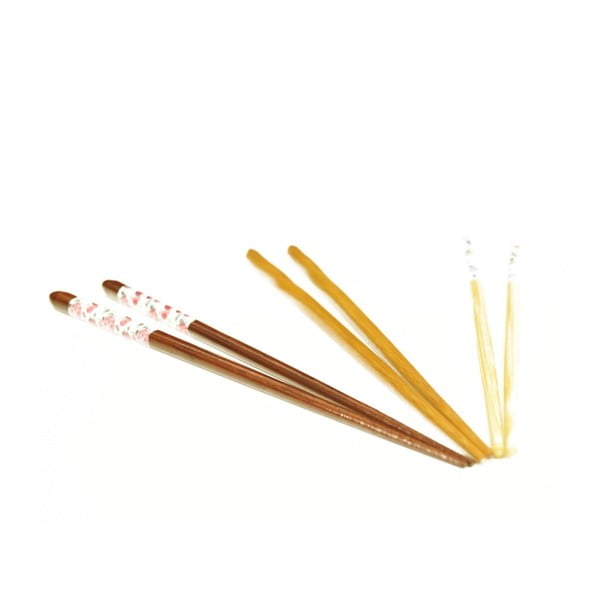 Комплект от 5 бамбукови пръчици за хранене Fettucini - Bambum
