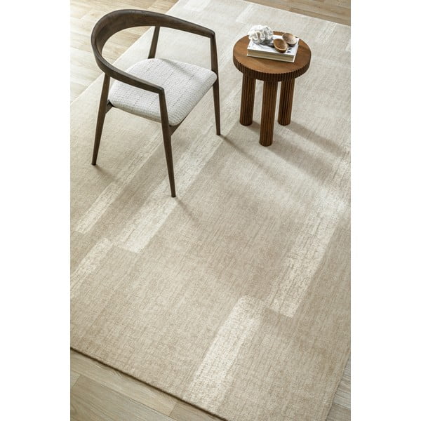 Сиво-бежов вълнен килим 133x190 cm Agnus Brush Lines – Agnella-image-2