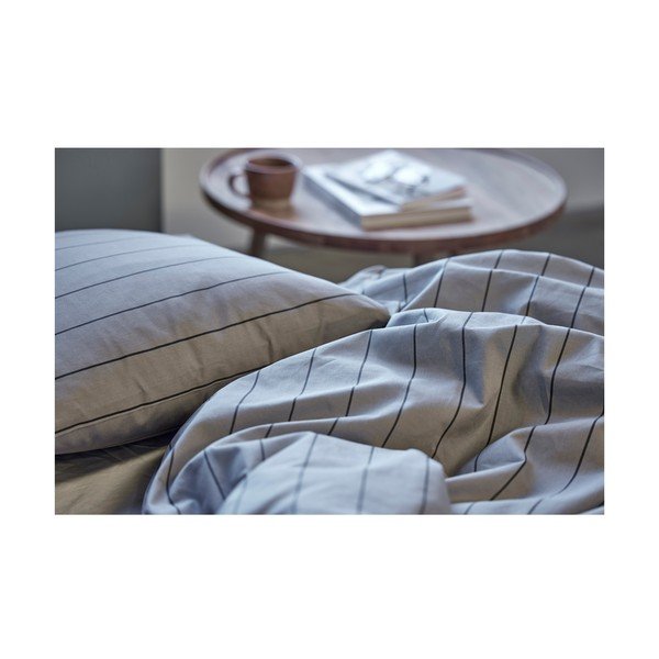 Сиво памучно спално бельо 200x140 cm Line - Södahl-image-1