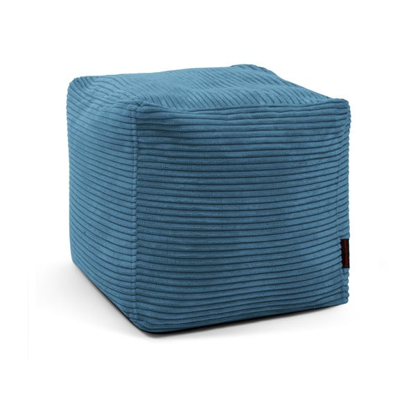 Син пуф от рипсено кадифе Up! MooG – SLOWDOWN