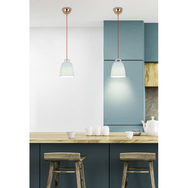 Син детски полилей с керамичен абажур Sewilla – Candellux Lighting-image-3
