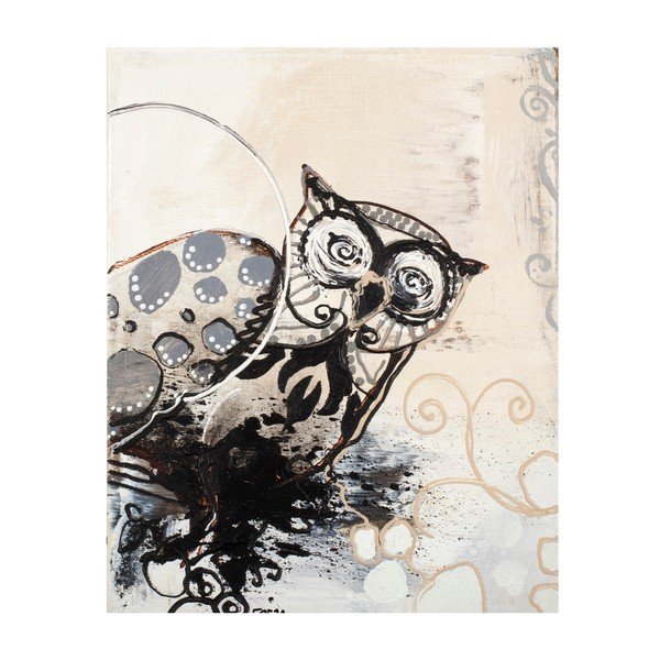 Freja Owl B&W, 28x22 cm, tetraptych-image-4