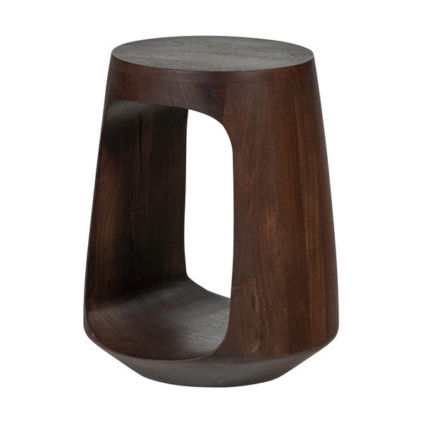 Кръгла странична масичка от масивно манго ø 33 cm Bayo – WOOOD-image-2