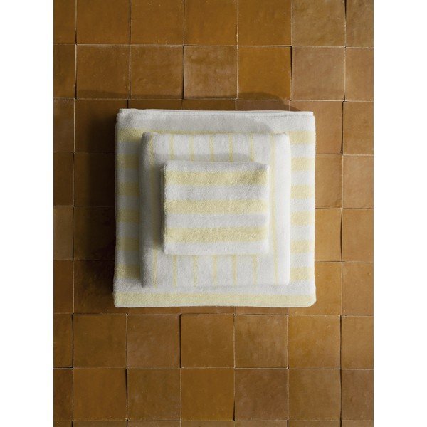 Светложълти/бели кърпи в комплект 2 бр. от органичен памук от тери 30x50 cm Arto – Blomus-image-1