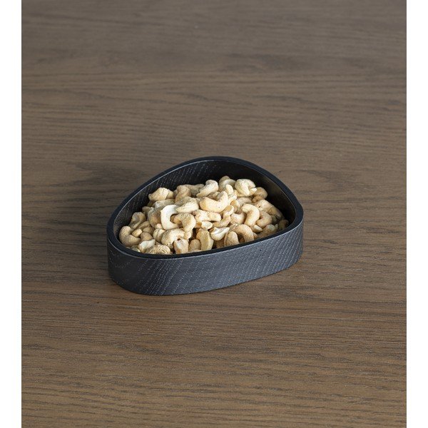 Черна декоративна дървена кутия за съхранение 14x12,5x3 cm Curve S – LIND DNA-image-2