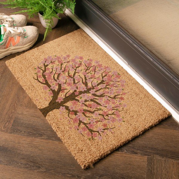 Изтривалка от кокосови влакна 60x90 cm Blossom Tree of Life – Artsy Doormats-image-1