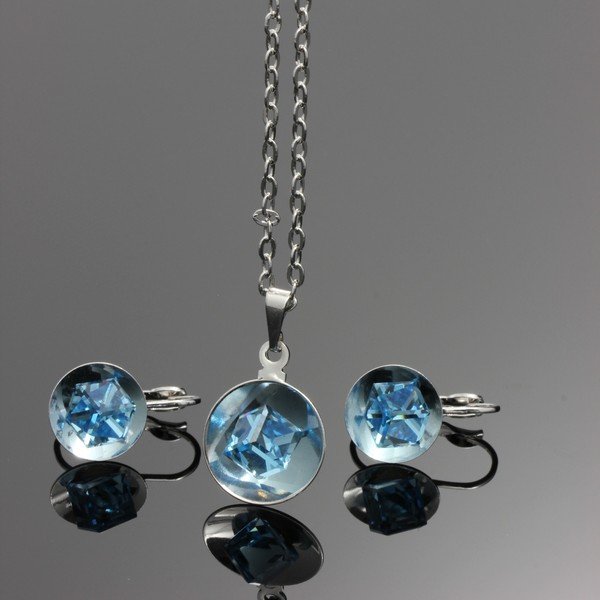 Set Swarovski Elements Bijouterie Aqua